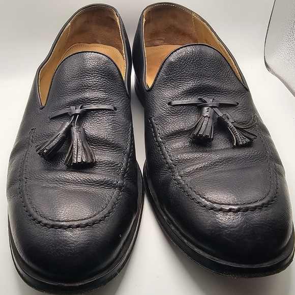 Allen Edmonds Perugia 13 D Black Loafer Leather INDIA Tassel Shoes main image 5